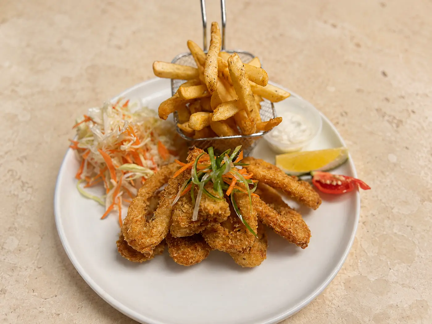 Crispy favourites at The Beach Club Wailoaloa
