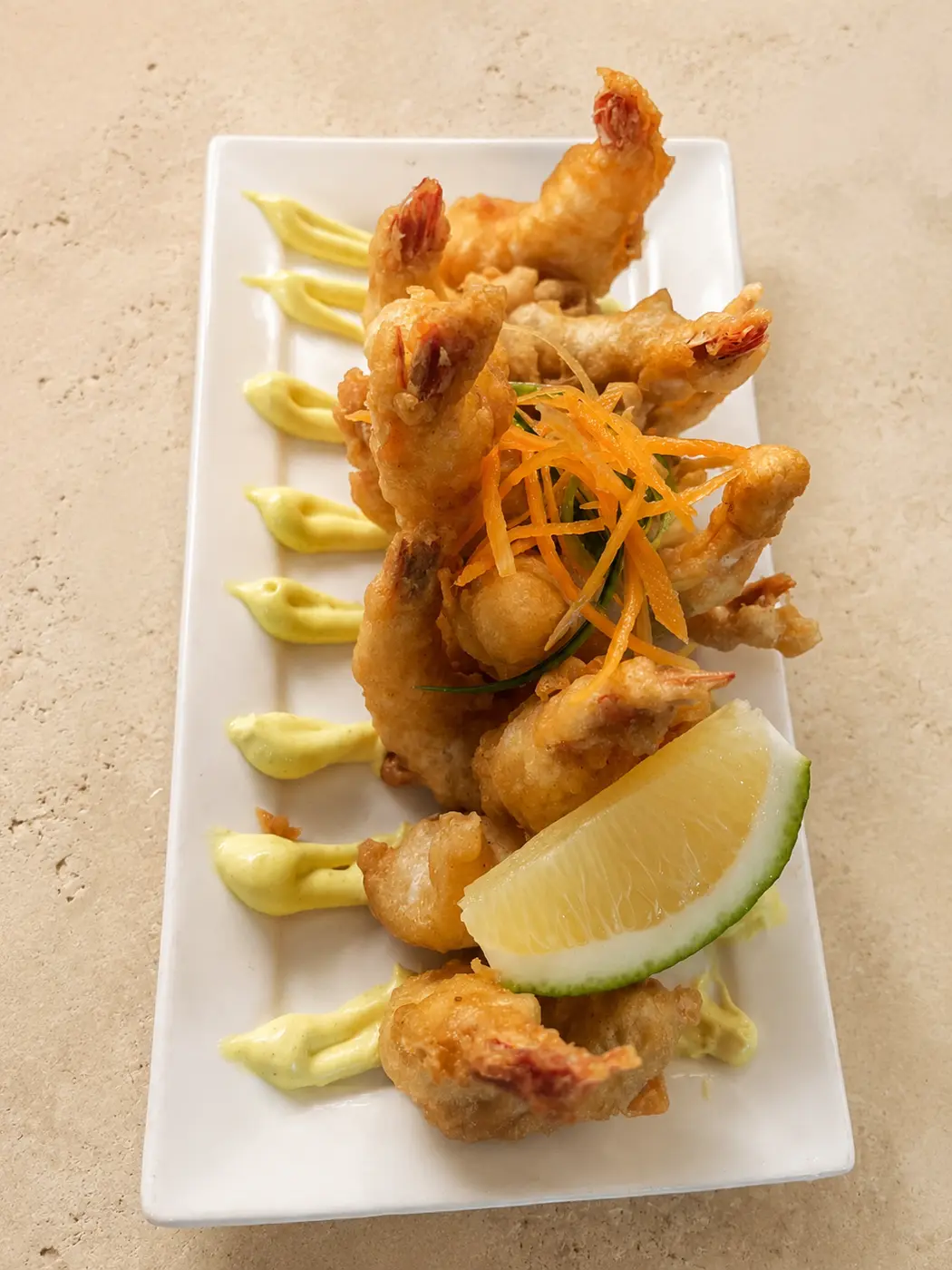 Seafood bites at The Beach Club Wailoaloa